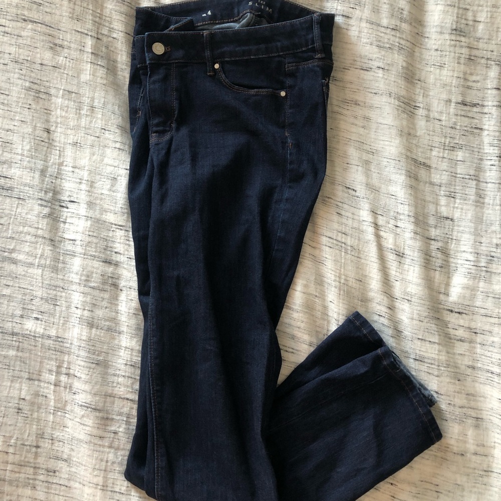White House Black Market, Dark Wash Jeans, 4